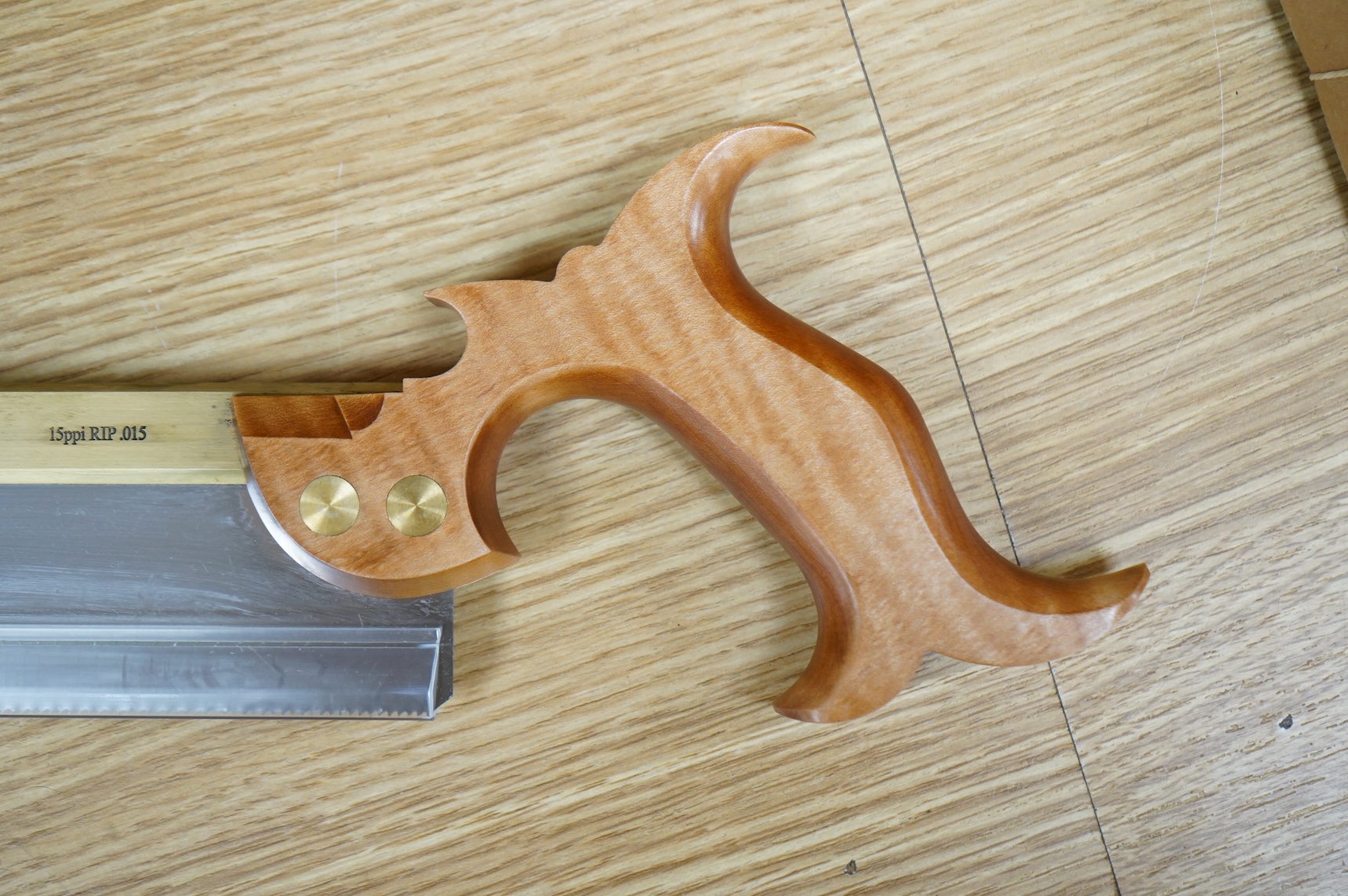 A boxed Lie Nielsen Toolworks 0.015 dovetail saw